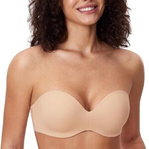DELIMIRA Women's Underwire Strapless Bra Full
Coverage Multiway Bras